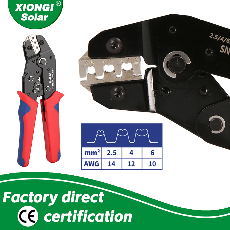 Mc4 Crimping Tool - SN-2546B Solar Photovoltaic Connectors Plier Crimping