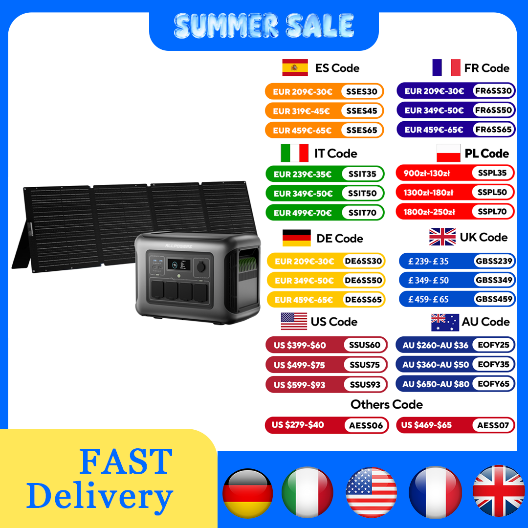 ALLPOWERS R1500 LITE Portable  - Rv Solar Kit 400W 评论和价格