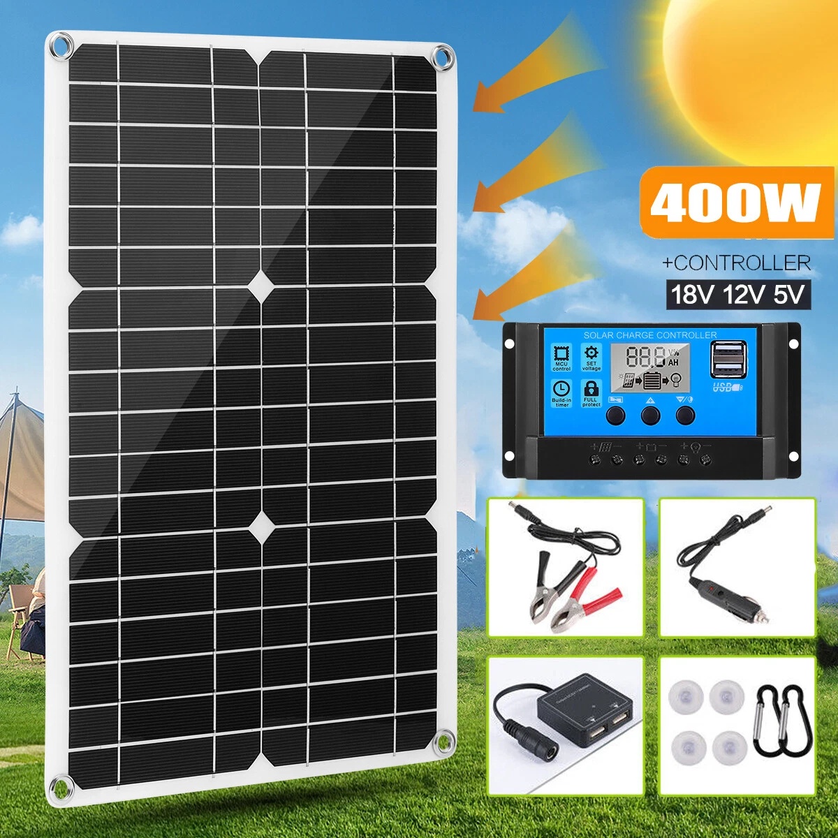 400W Semi-Flexible Solar Panel - Rv Solar Kit 400W 评论和价格