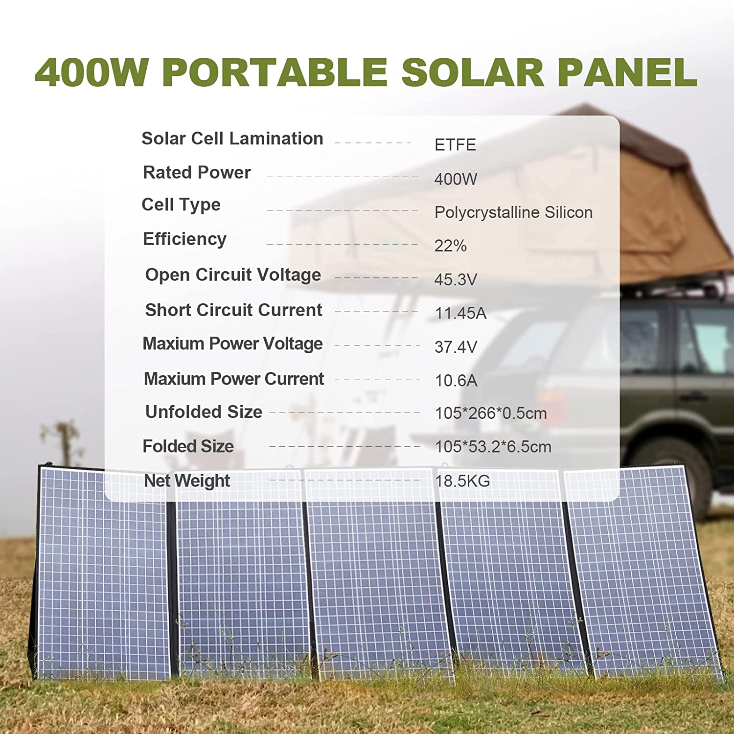 ALLPOWERS Foldable Solar Panel - Rv Solar Kit 400W 评论和价格